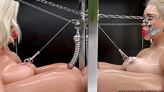 Blonde Thieves Punishment - 3D BDSM Bondage Amulet